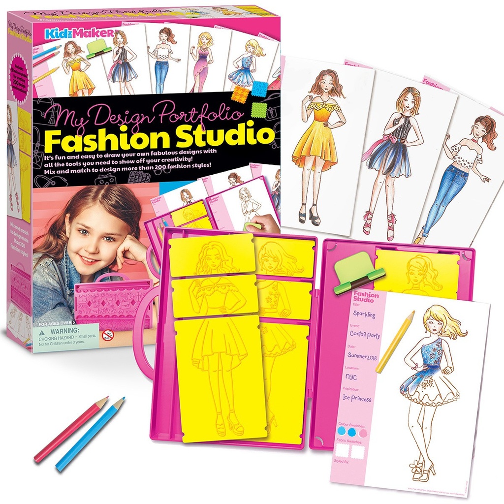 Kit creativ - KidzMaker - Studio Fashion Designer | 4M - 2 | YEO