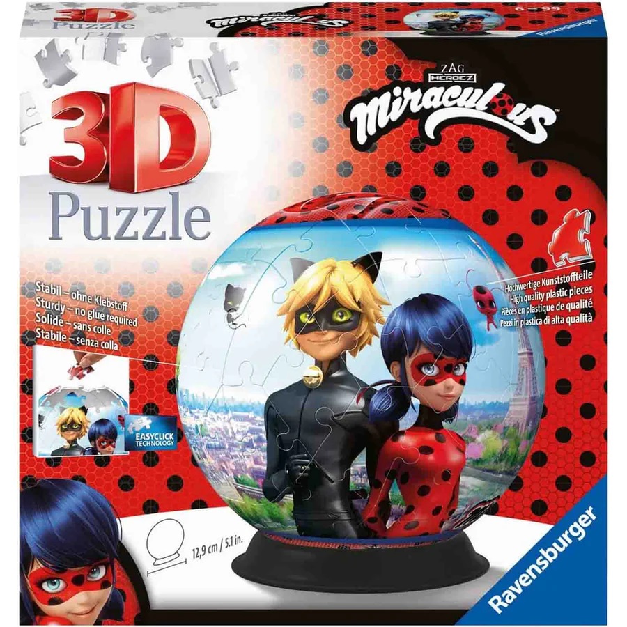 Puzzle 3D - Miraculous | Ravensburger - 1 | YEO