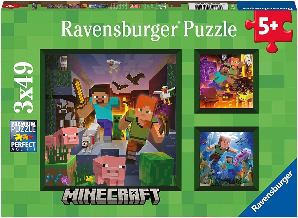 Puzzle 3 in 1 - Minecraft | Ravensburger