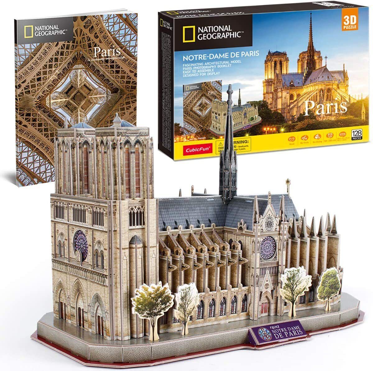 Puzzle 3D - National Geographic - Notre-Dame de Paris | CubicFun - 1