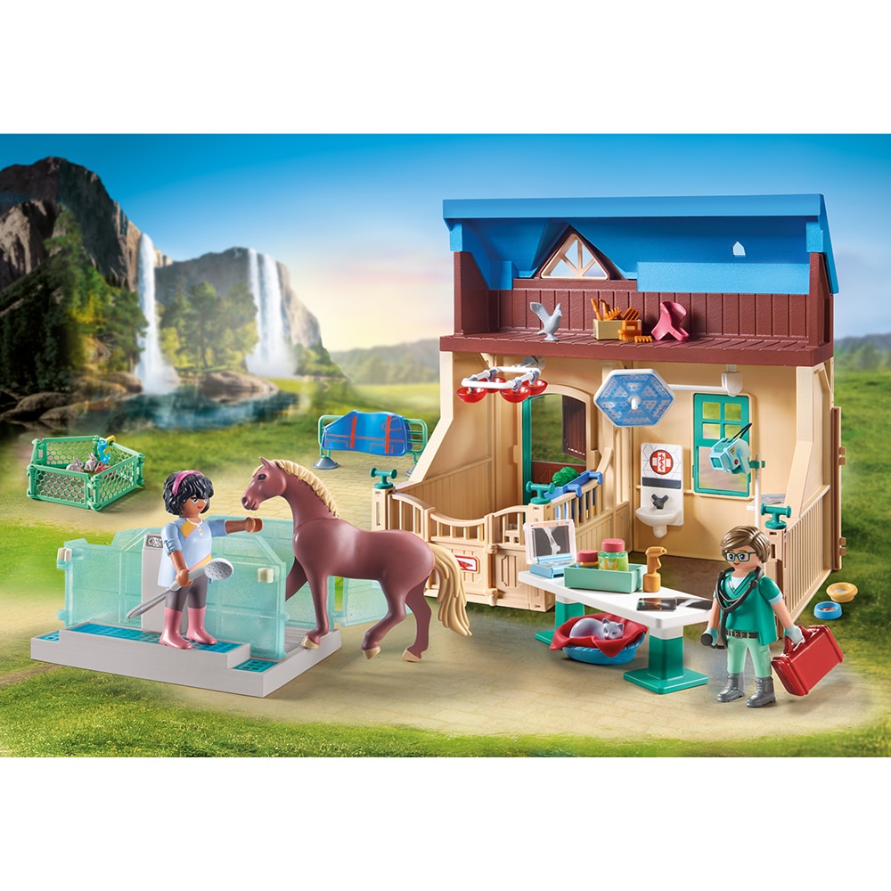 Set jucarii - Horses of Waterfall - Centru veterinar si de terapie | Playmobil - 1 | YEO