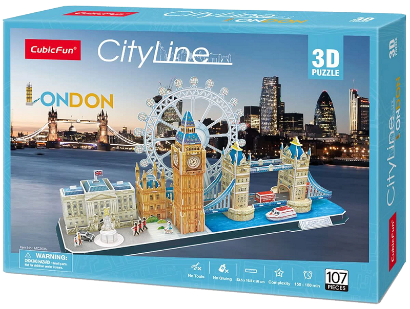 Puzzle 3D - CityLine - Londra | CubicFun