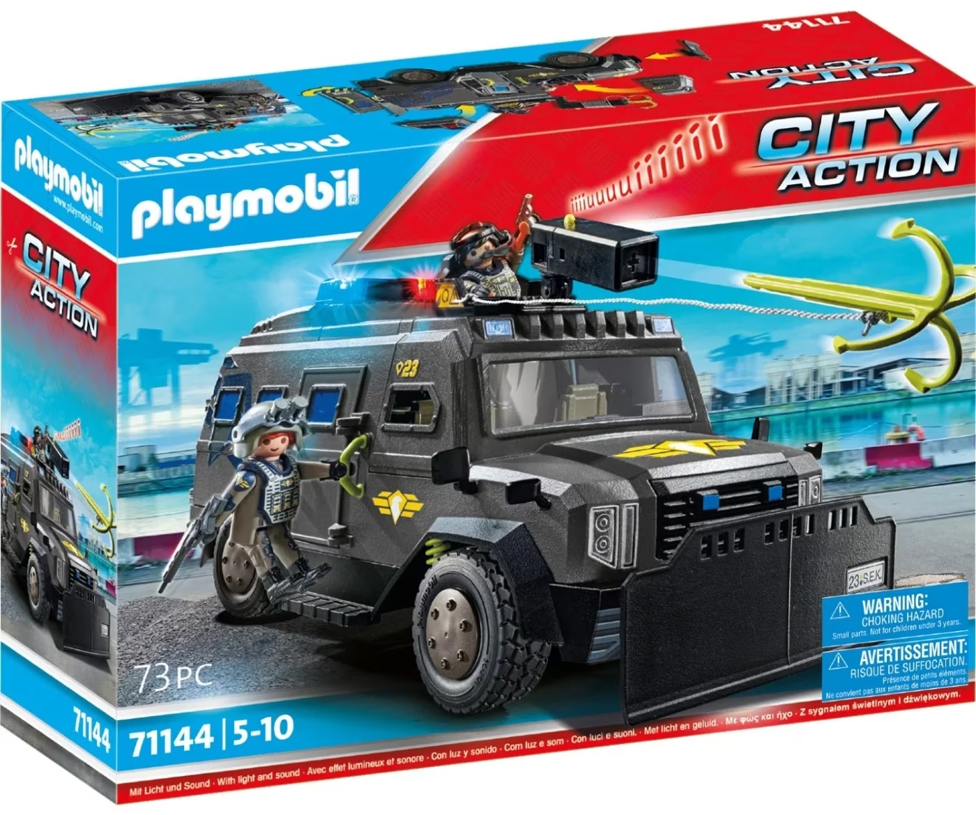 Set jucarii - City Action - Vehiculul de teren al echipei SWAT | Playmobil