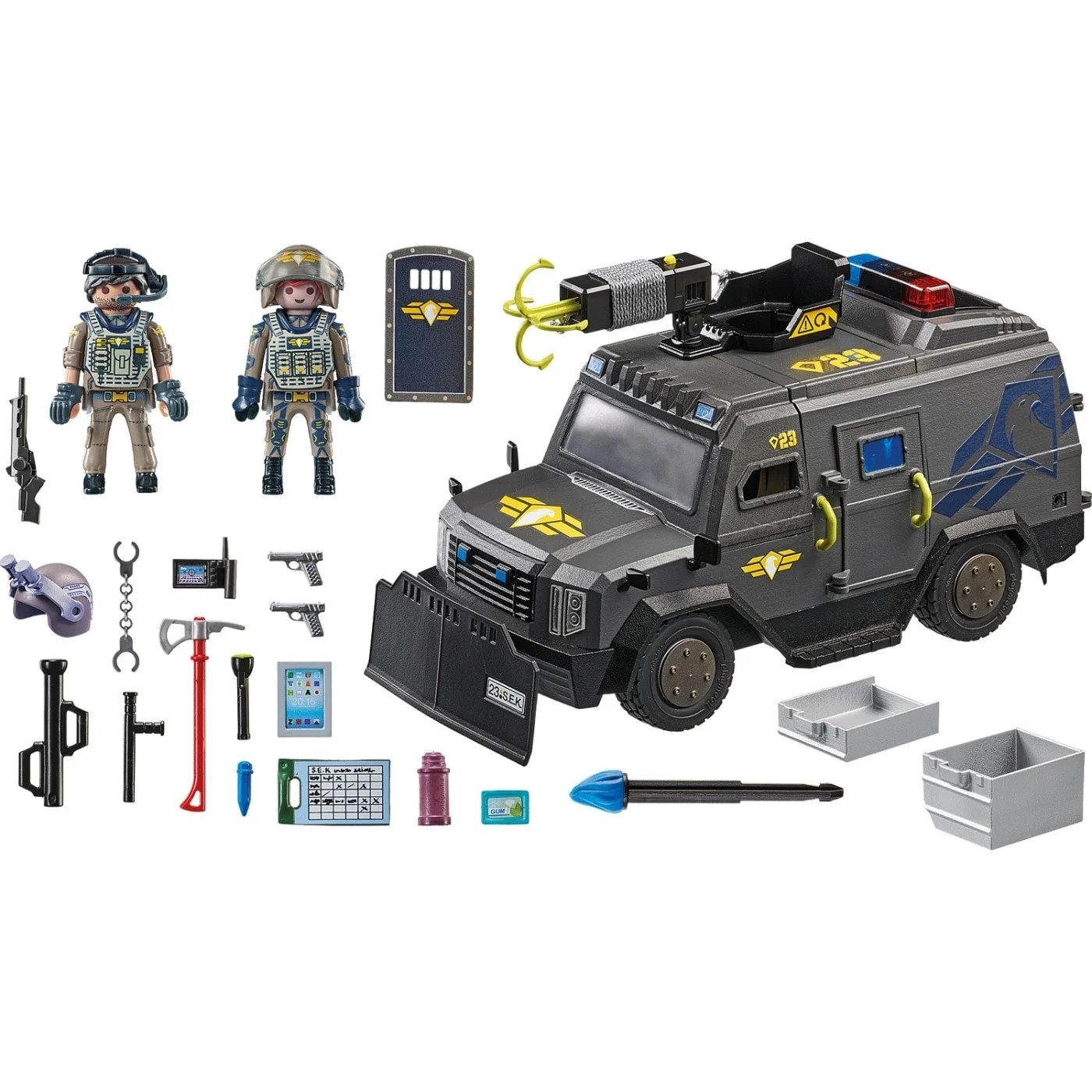 Set jucarii - City Action - Vehiculul de teren al echipei SWAT | Playmobil - 7