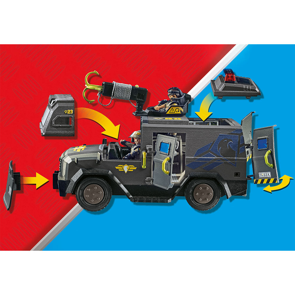 Set jucarii - City Action - Vehiculul de teren al echipei SWAT | Playmobil - 2