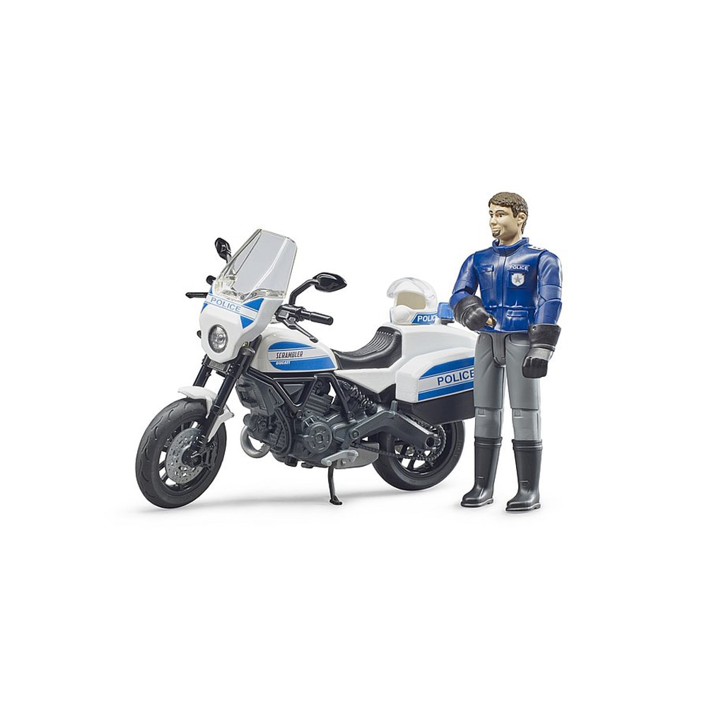 Motocicleta - Scrambler Ducati cu politist | Bruder - 1