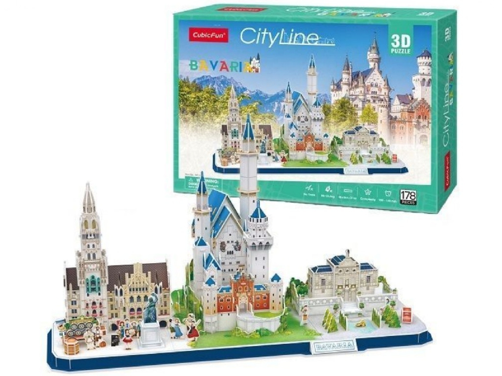 Puzzle 3D - CityLine - Bavaria | CubicFun