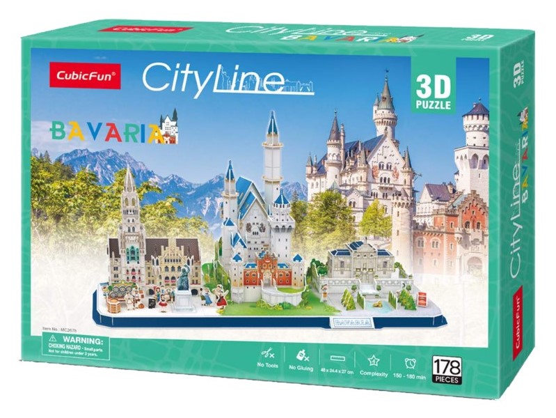 Puzzle 3D - CityLine - Bavaria | CubicFun - 2