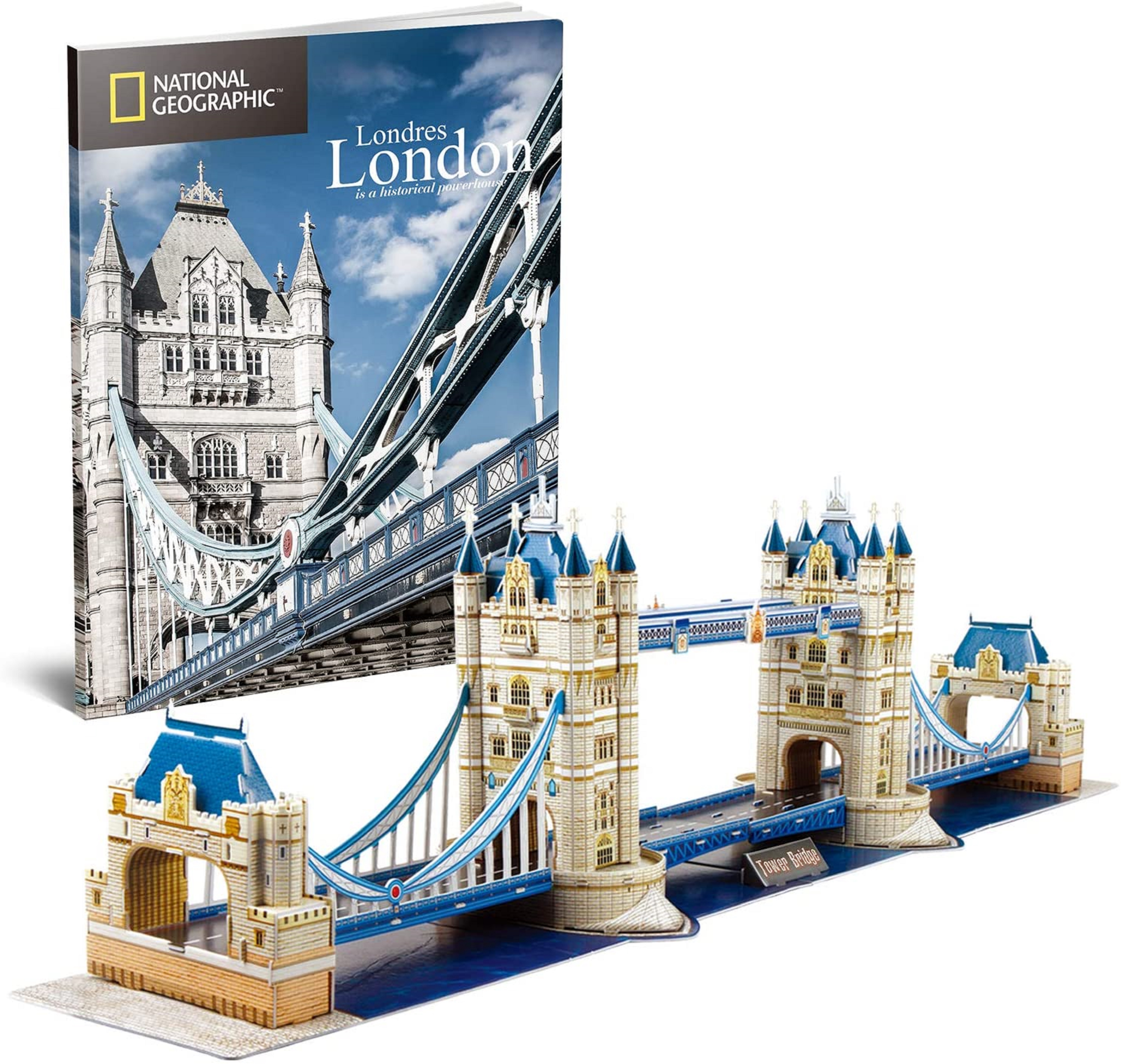 Puzzle 3D + Brosura - Tower Bridge - 120 piese | CubicFun