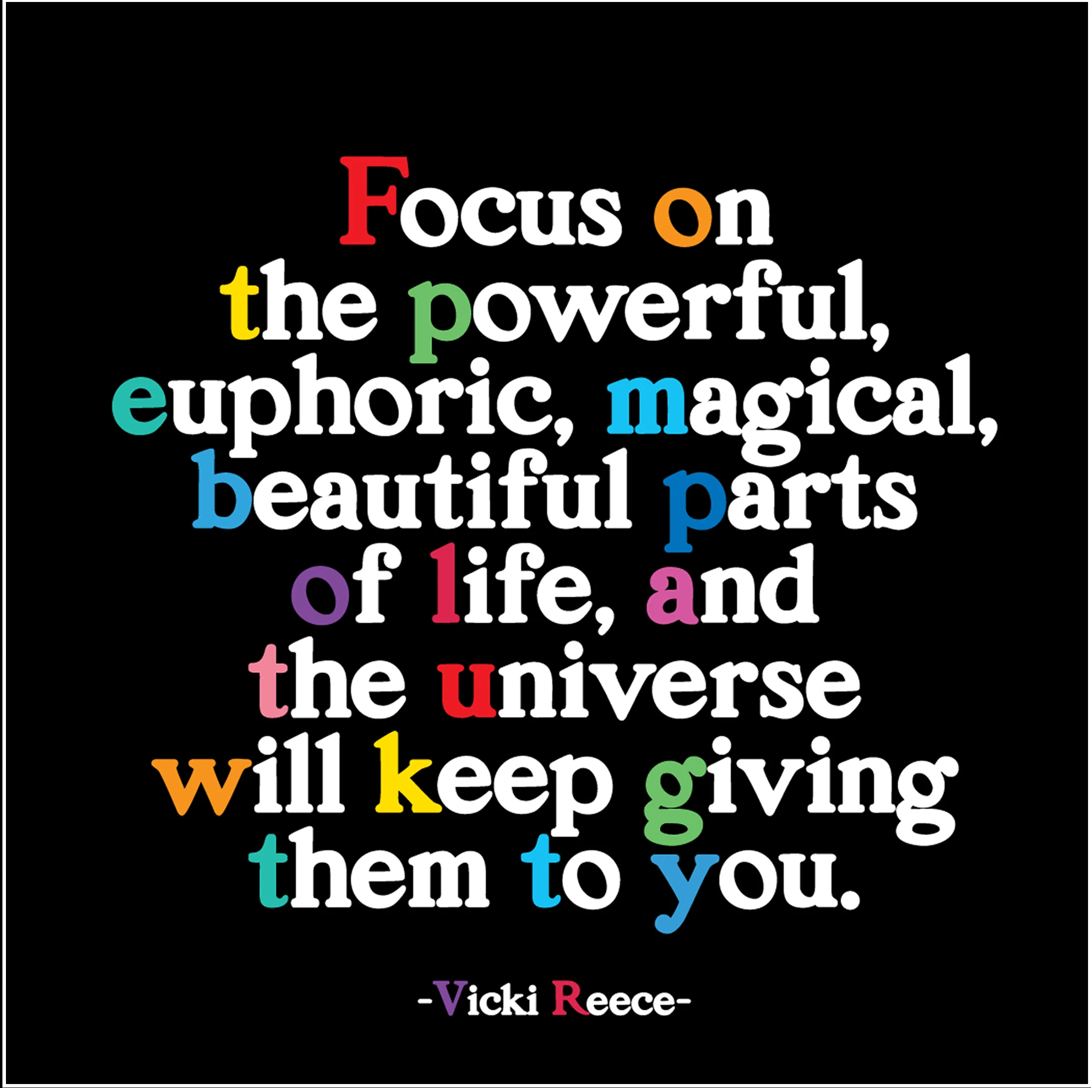 Magnet - Vicki Reece - Focus on The Powerful | Quotable Cards