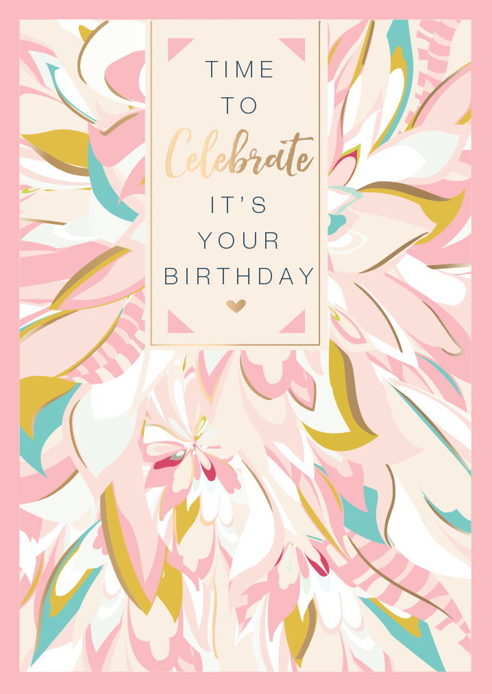 Felicitare - Time to Celebrate - Floral | Ling Design