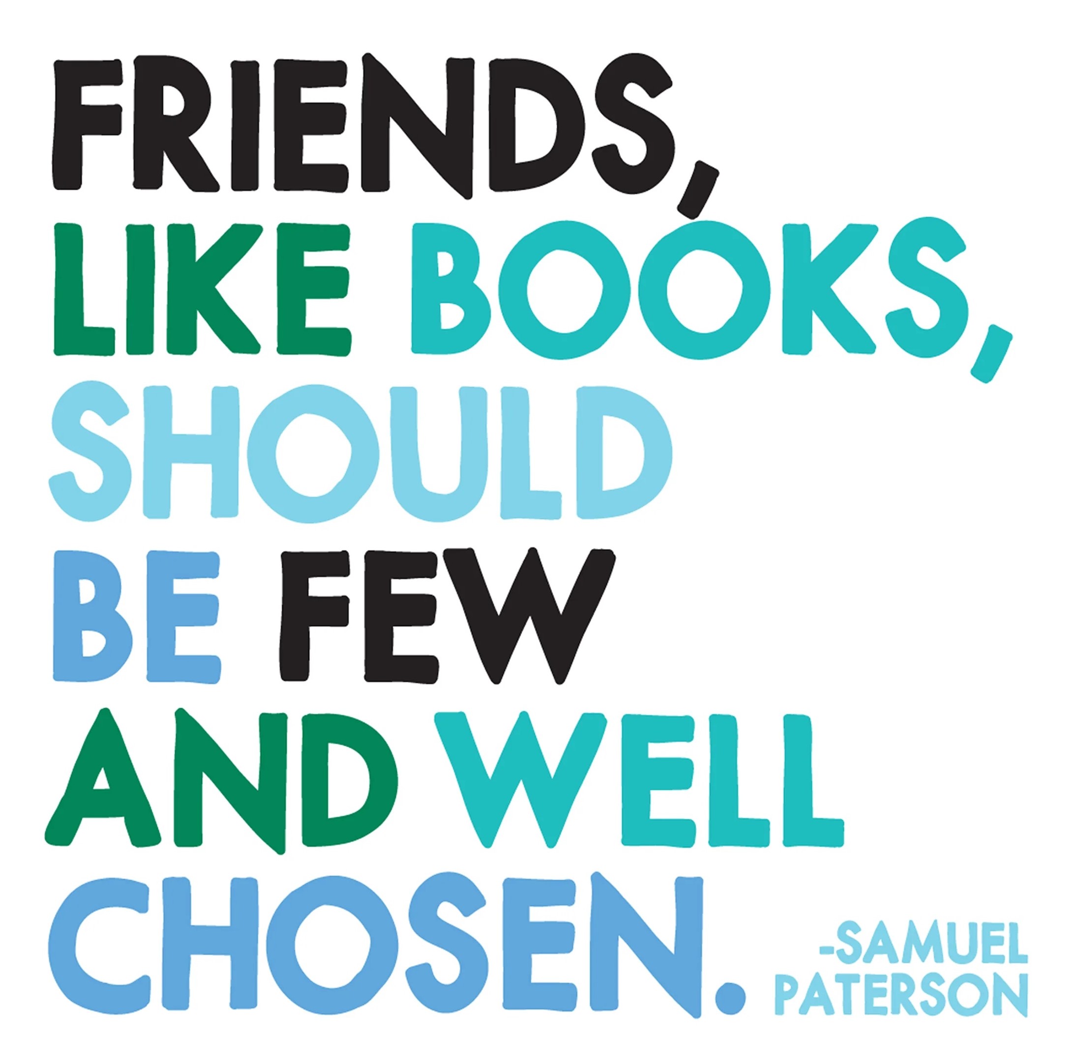 Magnet - Friends, Like Books | Quotable Cards