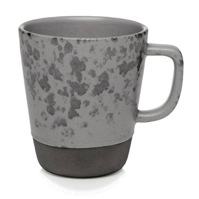 Cana cu toarta - Raw Grey Spotted | Aida