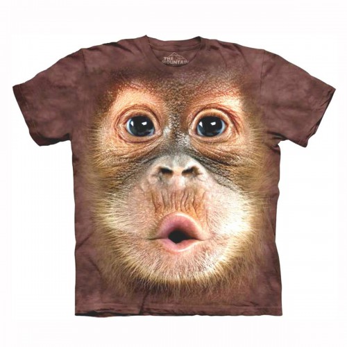 Tricou unisex, Baby Orangutan Face, marimea L | The Mountain