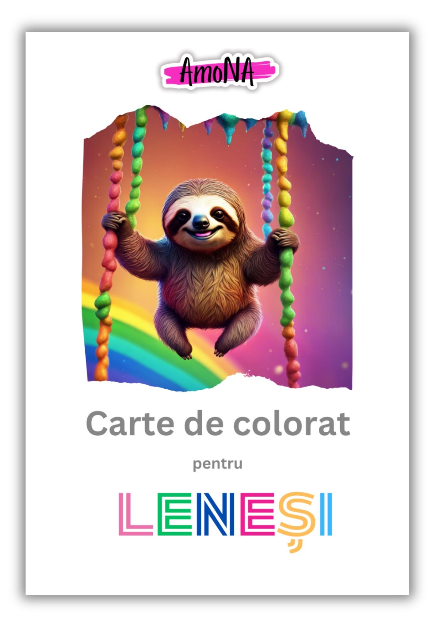 Carte de colorat pentru Lenesi