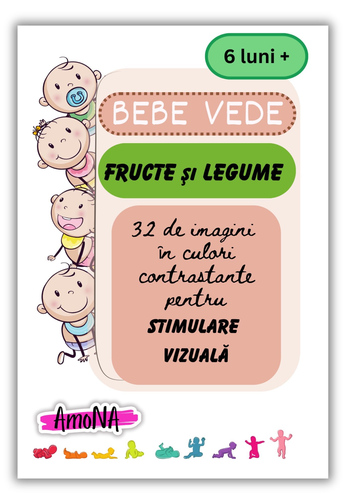 Bebe vede - Fructe si legume (cartonase)