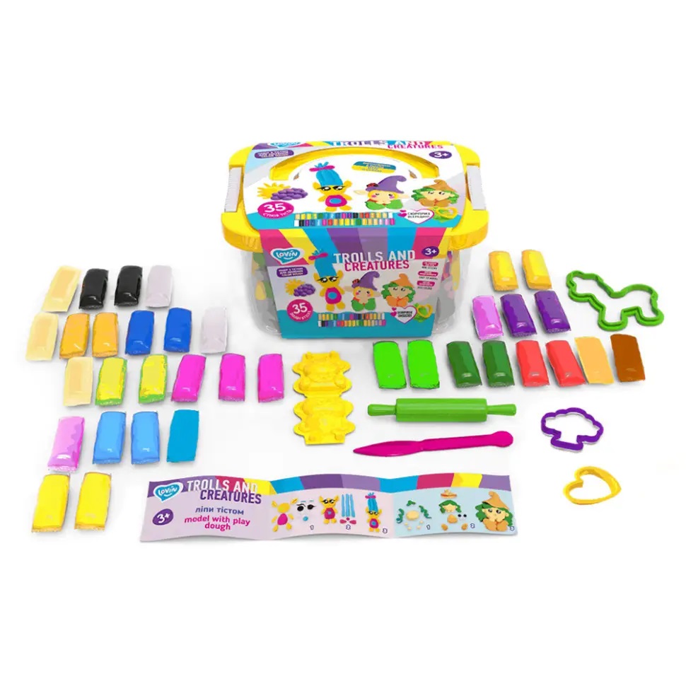 Set creativ - Plastilina - Trolls and Creatures | Lovin\' Do