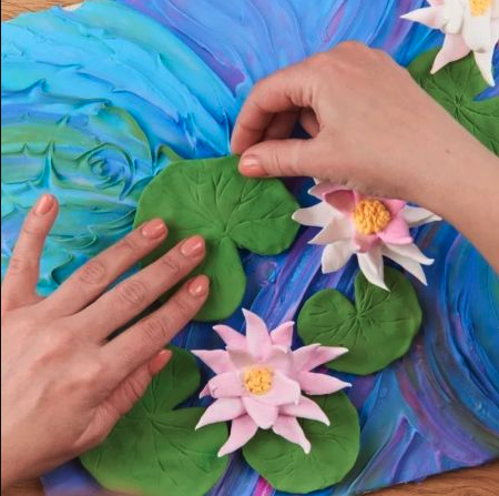 Set creativ - Sensory Art, Water Lilies | Okto Clay - 2 | YEO