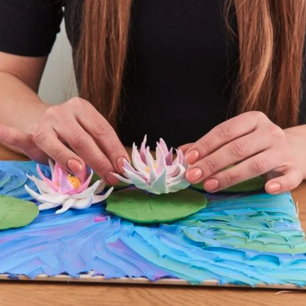 Set creativ - Sensory Art, Water Lilies | Okto Clay - 3 | YEO