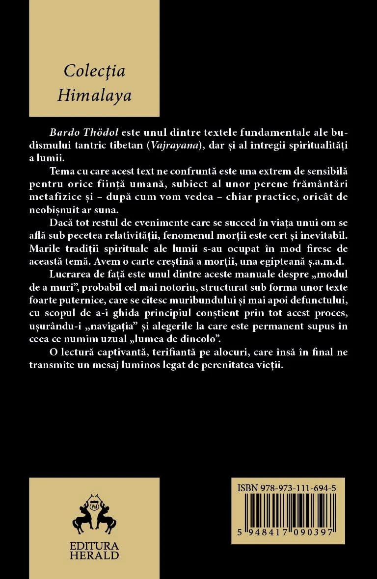 Cartea tibetana a mortilor | Bardo Thodol