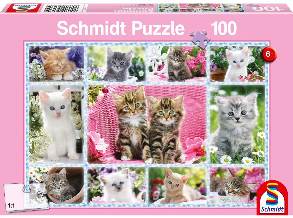 Puzzle 100 piese - Kittens | Schmidt