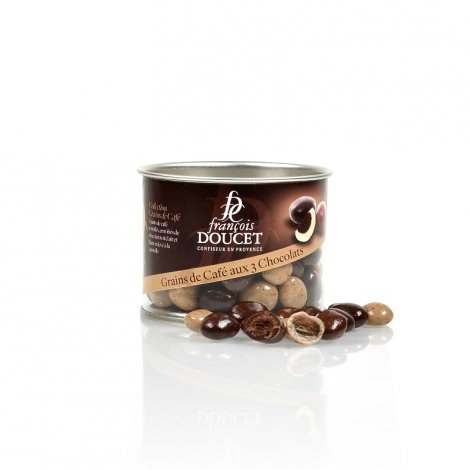 Bomboane cu gust de cafea si 3 tipuri de ciocolata - Cafe aux 3 chocolats, 80g | Francois Doucet