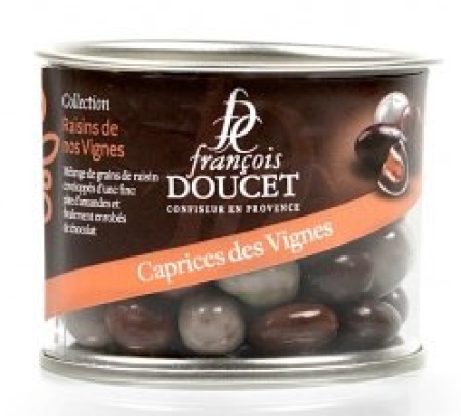 Drajeuri stafide trase in ciocolata - Caprice des Vignes - Cutie | Francois Doucet
