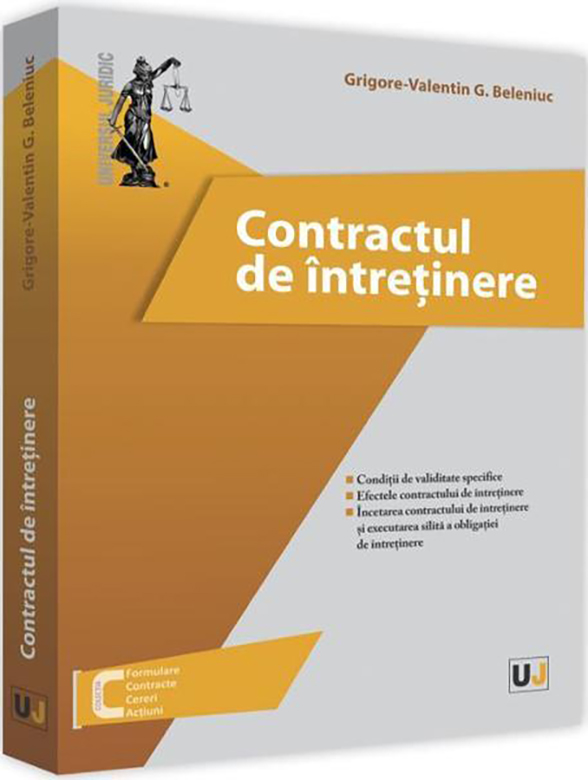 Contractul de intretinere | Grigore-Valentin G. Beleniuc carturesti.ro imagine 2022
