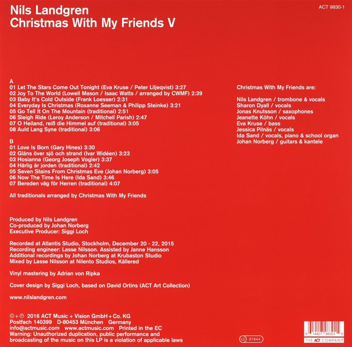 Christmas With My Friends V - Vinyl | Nils Landgren