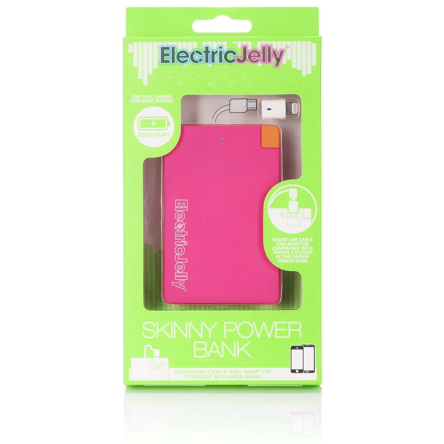 Baterie externa -Electric Jelly Lightning - Pink | NPW - 2 | YEO