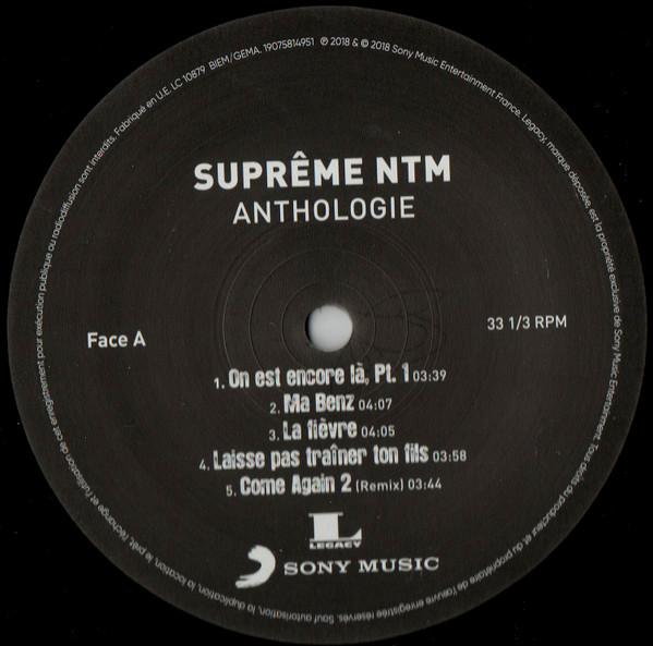 Anthologie - Vinyl | Supreme NTM - 2 | YEO