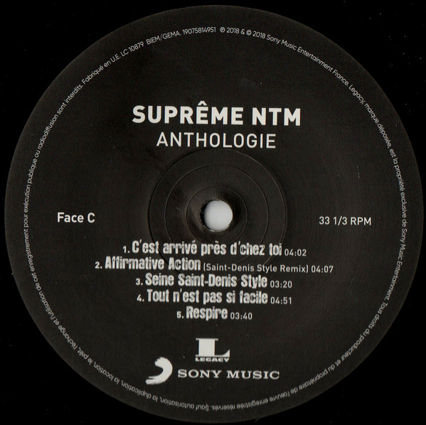 Anthologie - Vinyl | Supreme NTM - 4 | YEO