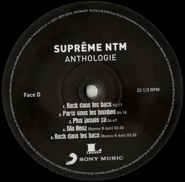 Anthologie - Vinyl | Supreme NTM - 5 | YEO