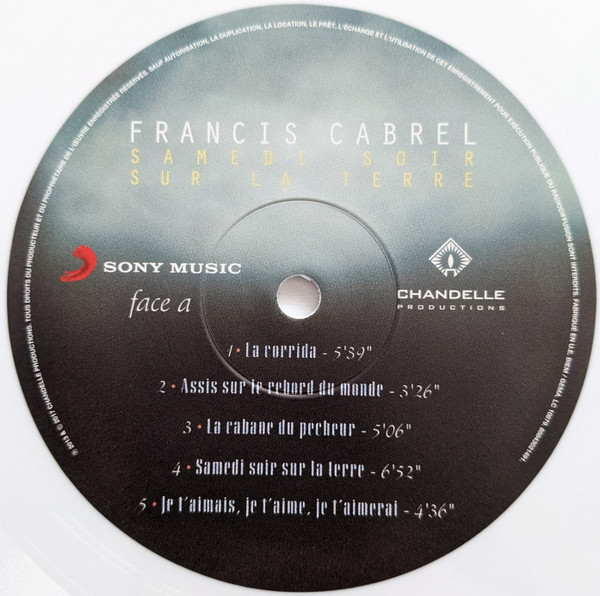 Samedi Soir Sur la Terre - Vinyl | Francis Cabrel