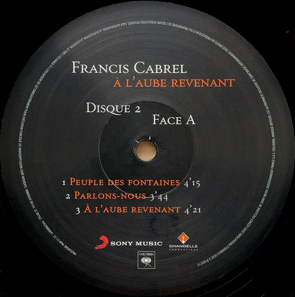 A L\'aube Revenant - Vinyl | Francis Cabrel - 1 | YEO