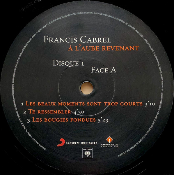 A L\'aube Revenant - Vinyl | Francis Cabrel - 2 | YEO