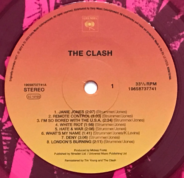 The Clash - Vinyl (Pink transparent, Limited Edition, Reissue) | The Clash - 1 | YEO