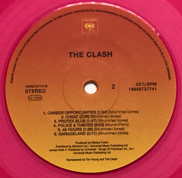 The Clash - Vinyl (Pink transparent, Limited Edition, Reissue) | The Clash - 3 | YEO