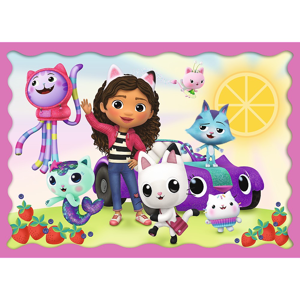 Puzzle 4 in 1 - Gabbys Dollhouse - Aventurile lui Gabby | Trefl - 3