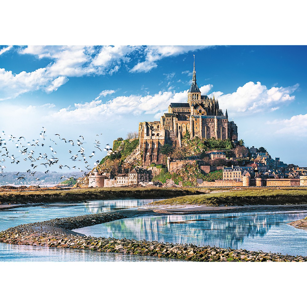 Puzzle - Mont Saint Michel 1000 de piese | Trefl - 1