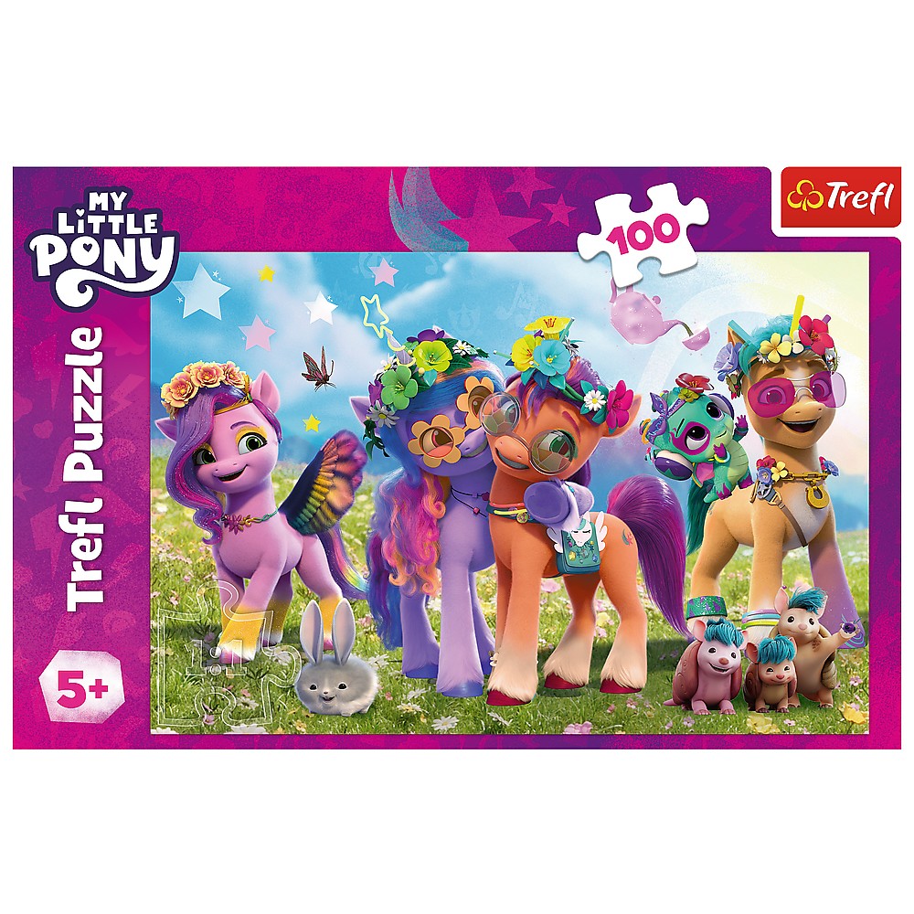 Puzzle - My Little Poney - Poneii amuzanti 100 de piese | Trefl - 1
