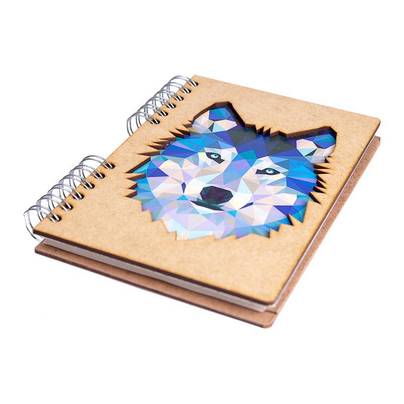 Carnet A6 - Blank - Wolf | KOMONI Amsterdam