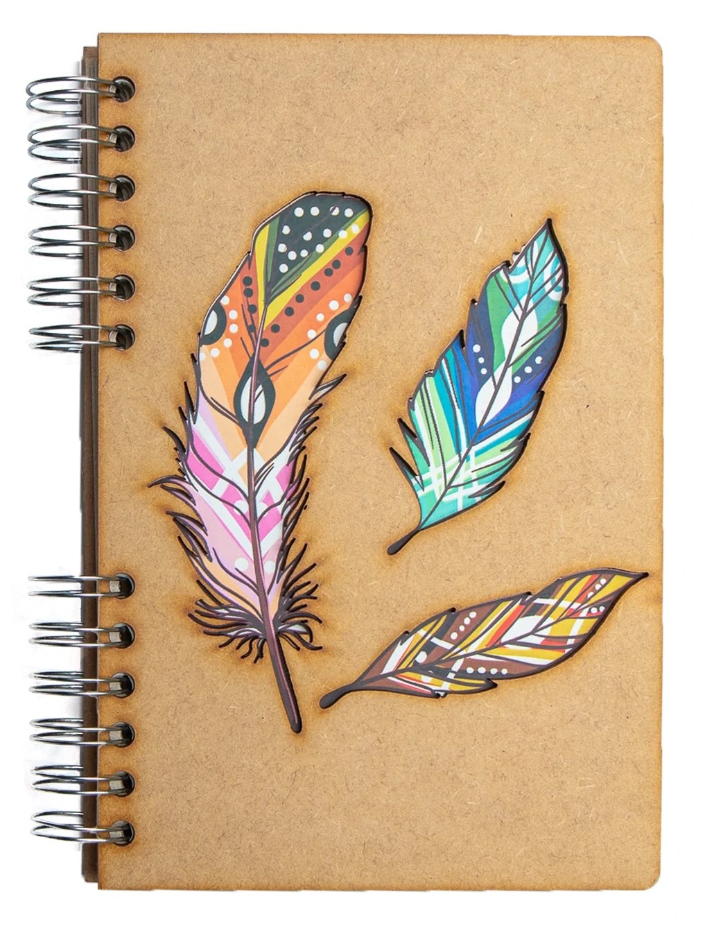 Carnet A5 - Lined - Feathers Colour
