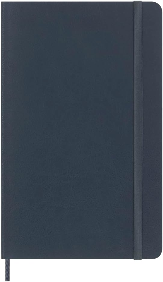 Carnet - Precious & Ethical with Gift Box - Large, Vegan Soft Cover, Ruled - Petroleum | Moleskine