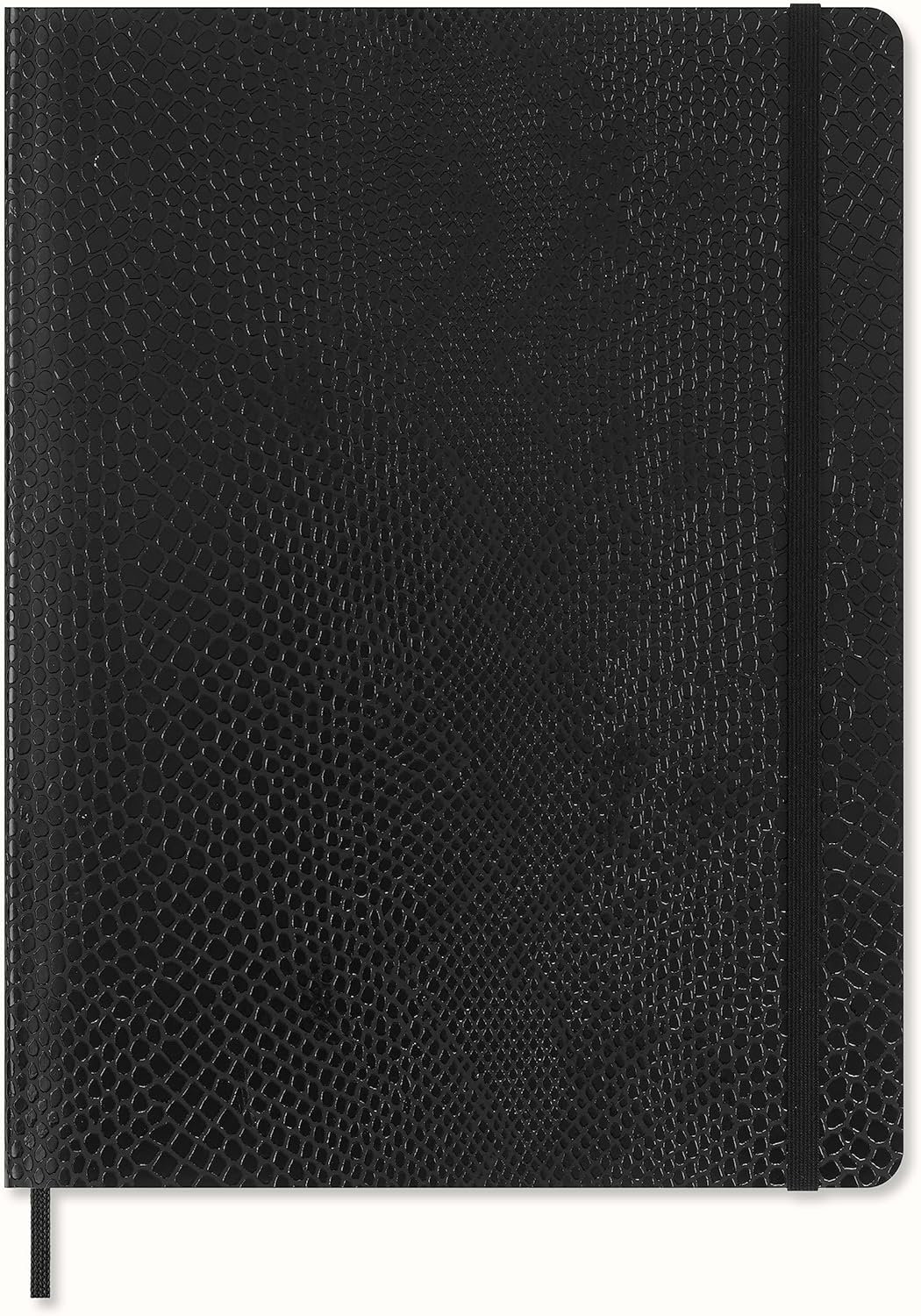 Carnet - Precious & Ethical with Gift Box - Python-Effect - XL, Vegan Soft Cover, Ruled - Black | Moleskine - 1 | YEO