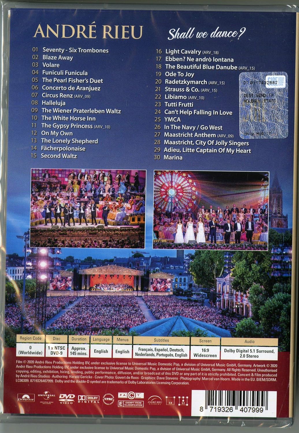 Shall We Dance? - Live In Maastricht (DVD) | Andre Rieu