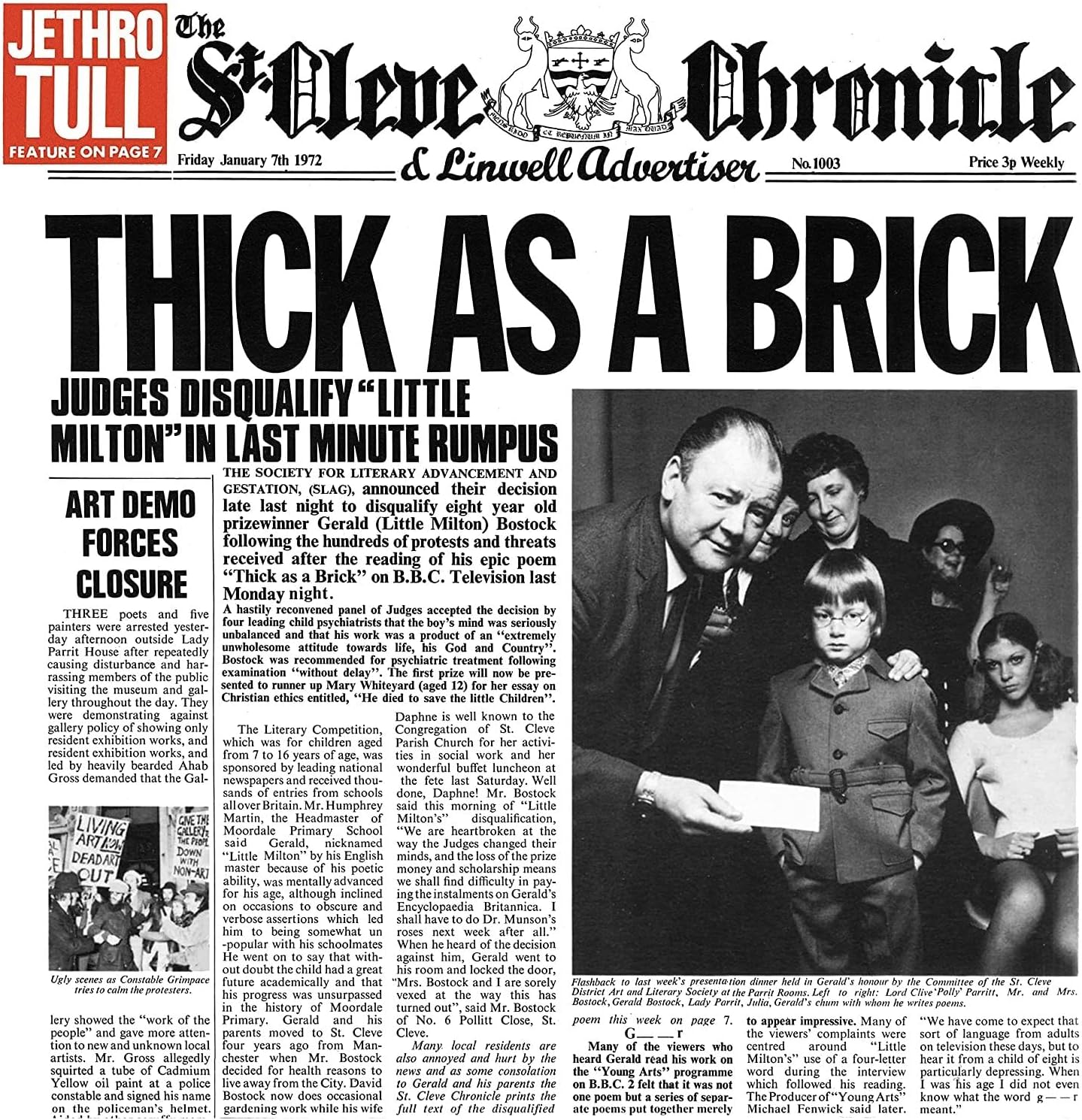 Thick As A Brick | Jethro Tull - 3 | YEO