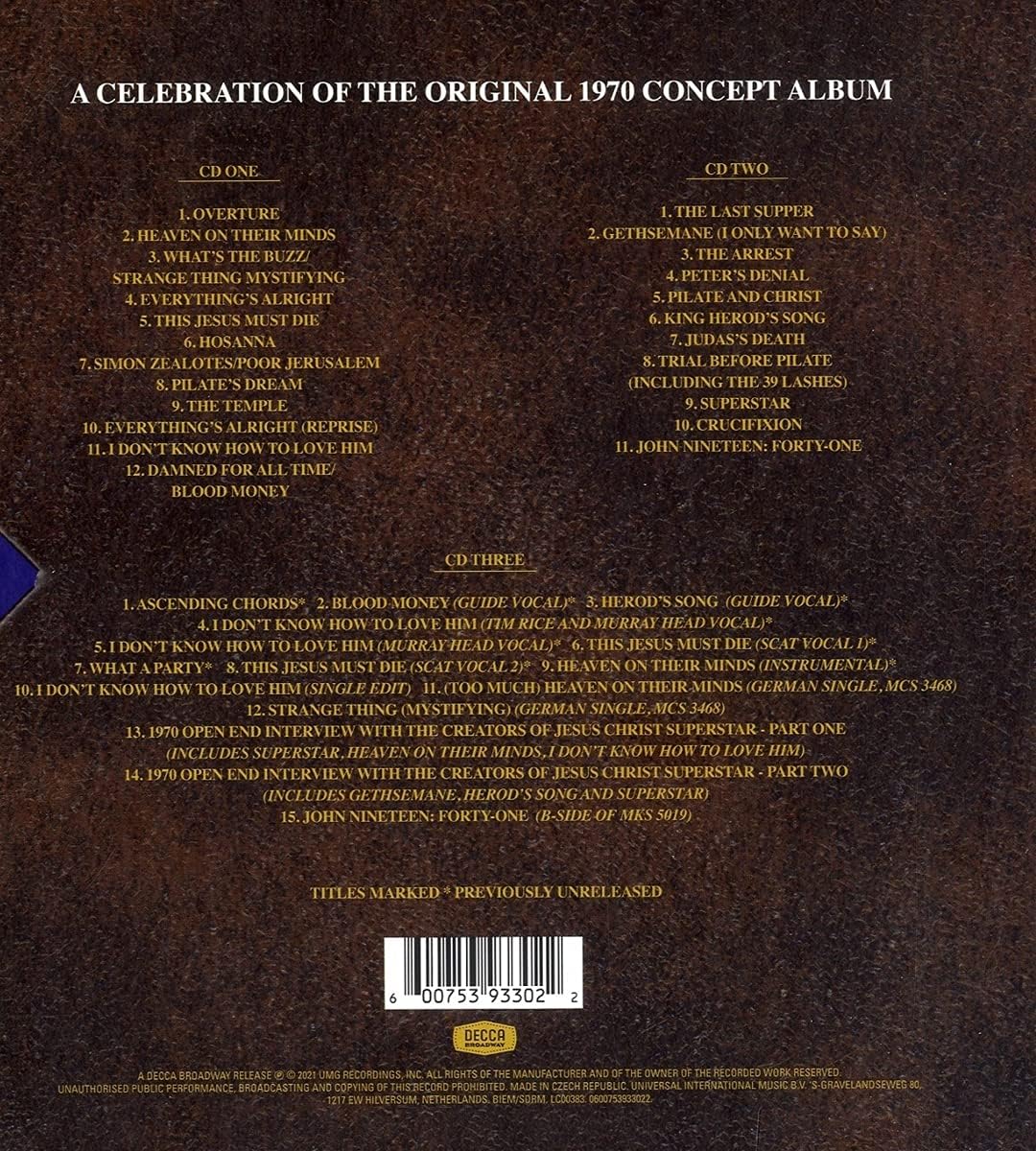 Jesus Christ Superstar (50th Anniversary Deluxe Edition) | Andrew Lloyd Webber