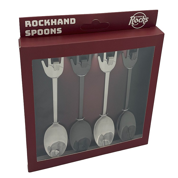 Set 4 lingurite - Rock Hand Spoons | Winkee