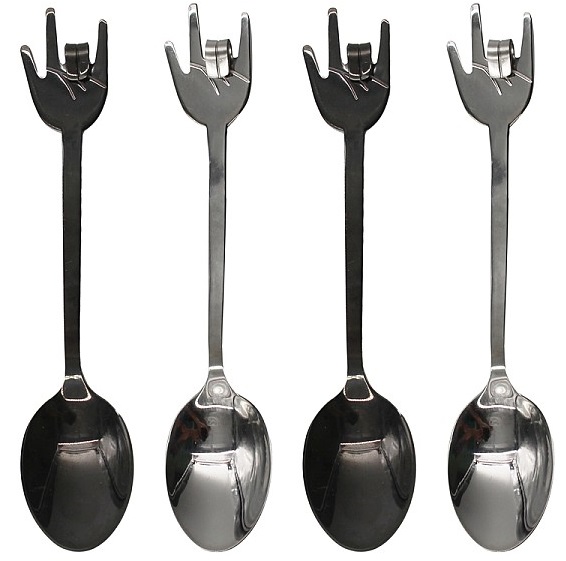 Set 4 lingurite - Rock Hand Spoons | Winkee